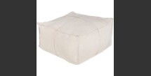 Online Designer Combined Living/Dining Solid Linen Pouf 24" x 24" x 13"