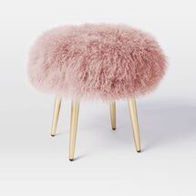 Online Designer Living Room Mongolian Lamb Stool