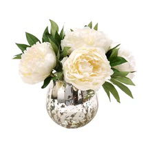 Online Designer Bedroom Waterlook White Peonies in Mercury Glass