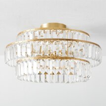 Online Designer Bathroom Monique Lhuillier Crystal Drop Flush Mount