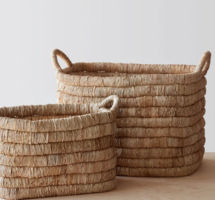 Online Designer Bedroom MERAPI STORAGE BASKETS-Medium-Light