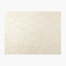 Online Designer Bedroom DIAMANT WARM WHITE HAND-KNOTTED WOOL AREA RUG BY ACKERMAN 9'X12'