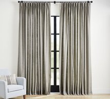 Online Designer Dining Room Emery Linen Pinch Pleat Curtain