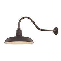 Online Designer Living Room Bronze Gooseneck Barn Light with 16" Shade