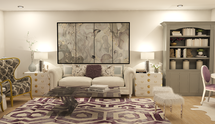 Online Designer Combined Living/Dining 3D Model