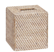 Online Designer Bathroom Whitewash Tava Handcrafted Rattan Tissue Cover