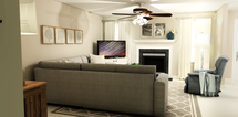 Online Designer Combined Living/Dining 3D Model