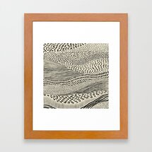 Online Designer Living Room Hand Drawn Patterned Abstract II Framed Art Print