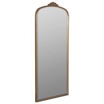 Online Designer Bedroom Bridgitte Ornate Floor Mirror, Antiqued Gold