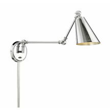 Online Designer Bedroom Stretford 1-Light Swing Arm