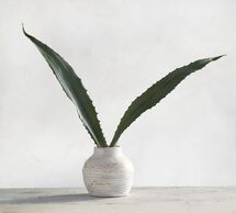 Online Designer Bedroom Faux Aloe Leaf