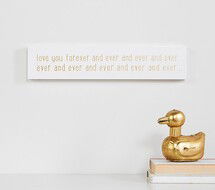 Online Designer Bedroom Love You Forever & Ever & Ever Plaque