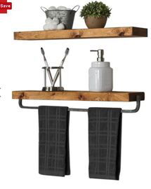 Online Designer Bathroom Drew 2 Piece Wall Shelf Set