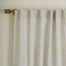 Online Designer Bedroom Belgian Flax Linen Curtain - Natural