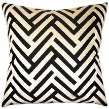 Online Designer Other Noir Feathers Chevron Pillow