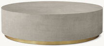 Online Designer Combined Living/Dining GRAYDON SHAGREEN PLINTH ROUND COFFEE TABLE