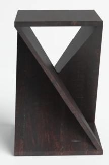 Online Designer Living Room Rivera 24'' Tall Solid Wood Abstract End Table