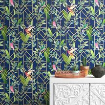 Online Designer Hallway/Entry Ezekiel Tropical 33' L x 20.5" W Wallpaper Roll