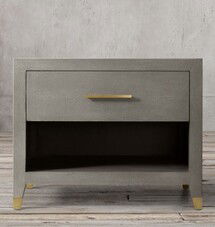 Online Designer Bedroom GRAYDON SHAGREEN OPEN NIGHTSTAND