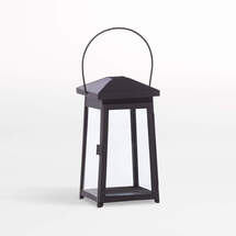 Online Designer Patio Petaluma Black Metal Lantern 12"