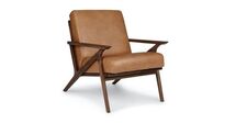 Online Designer Business/Office Otio Toscana Tan Walnut Lounge Chair