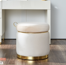 Online Designer Bedroom Hikayat Stool with Storage