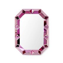 Online Designer Living Room Amathyst Colored Framed Mirror