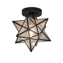 Online Designer Hallway/Entry Backus 1 - Light 9" Unique/Statement Star Semi Flush Mount