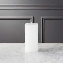 Online Designer Living Room 3"X6" WHITE PILLAR CANDLE