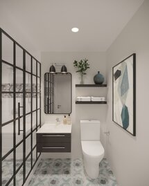 Online Designer Bathroom 3D Model