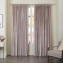 Online Designer Bedroom Cotton Luster Velvet Curtain - Dusty (Individual Blush Blackout Lining)