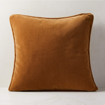 Online Designer Combined Living/Dining 23" Camel Faux Mohair Pillow