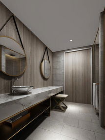 Online Designer Bathroom 3D Model