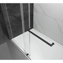 Online Designer Bathroom 73" - 76" W x 76" H Sliding Framless Shower Door