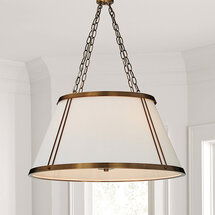 Online Designer Combined Living/Dining Camille Hanging Shade 6-Light Chandelier