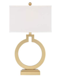 Online Designer Bedroom 360 Lighting Lauren 28 1/2" Gold Ring USB Table Lamps Set of 2