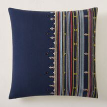 Online Designer Combined Living/Dining Embroidered Mixed Side Stripe Pillow Cover