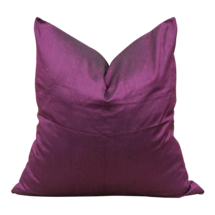 Online Designer Bedroom Plum Large Square Indian Silk Pillow