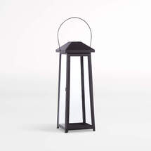 Online Designer Patio Petaluma Black Metal Lantern 28"