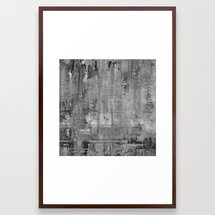 Online Designer Bathroom GREY MODERN INDUSTRIAL RUSTIC Framed Art Print