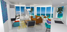 Online Designer Living Room 3D Model