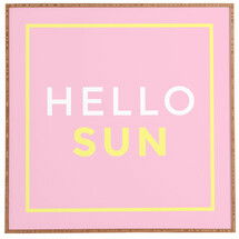 Online Designer Kids Room Hello Sun Framed Textual Art