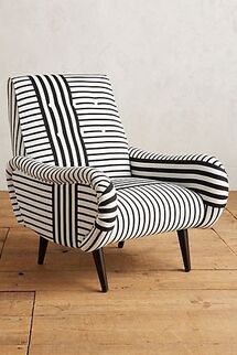 Online Designer Living Room Banded Stripe Losange Chair