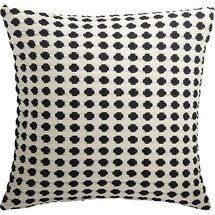 Online Designer Bedroom 20" estela black and white pillow with feather-down insert