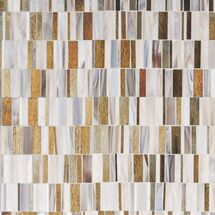 Online Designer Bathroom Bespoke Stacked Astral Metallic Polished Glass Mosaic Tile
