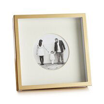 Online Designer Bedroom Brushed Brass 3.25" Round Frame