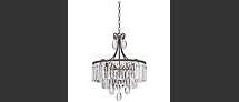 Online Designer Hallway/Entry Luba 20" Wide Bronze Crystal 4-Light Chandelier