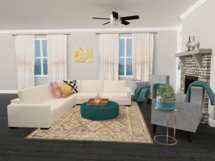 Online Designer Combined Living/Dining 3D Model