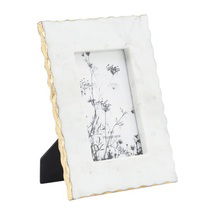 Online Designer Bedroom Whitby White Marble Jagged Edges Photo Frame