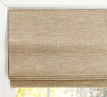 Online Designer Bedroom Emery Linen/Cotton Cordless Roman Shade, 36" x 64", Oatmeal